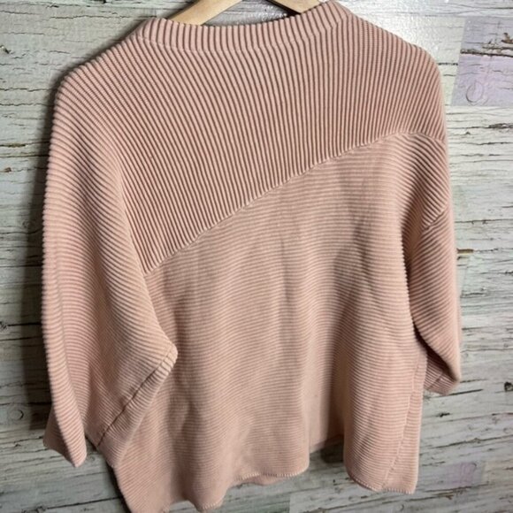Marla Wynne Pink Ribbed Women's Sweater Size L - Picture 8 of 9